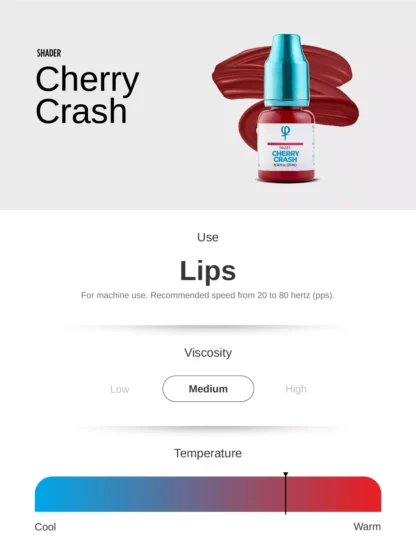 Cherry Crash PMU Lip Shader Pigment 10 ml - Image 2