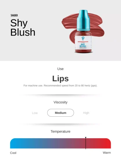Shy Blush PMU Lip Shader Pigment 10 ml - Image 2