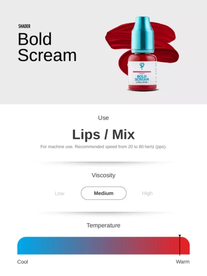 Bold Scream PMU Mix Shader Pigment 10ml - Image 2