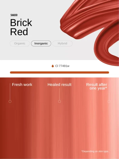 Brick Red PMU Mix Shader Pigment 10ml - Image 3