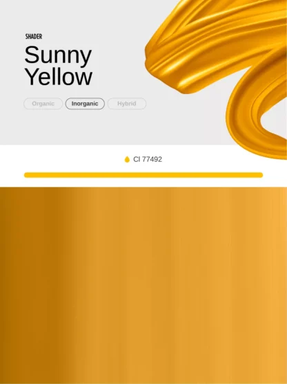 Sunny Yellow PMU Mix Shader Pigment 10ml - Image 3